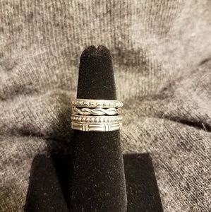 Silpada Sterling Stacked Rings